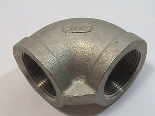 2 Camco 1-1/2&#034; 90 degree Elbow 316 Stainless Steel SS 150lb FNPT Connections NOS