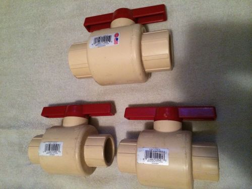Cpvc (cts) ball valves 2-1 1/4&#034;,1-1 1/2&#034; for sale
