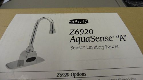 NEW Zurn Z6920 AquaSense  &#034;A&#034; Automatic Battery Powered Sensor Lavatory Faucet