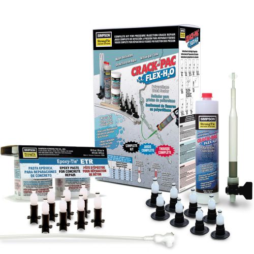 Simpson Strong-Tie CPFH09KT-KIT4 Crack Repair Kit + ETR16 CPFH09, 16 Ports, Hose