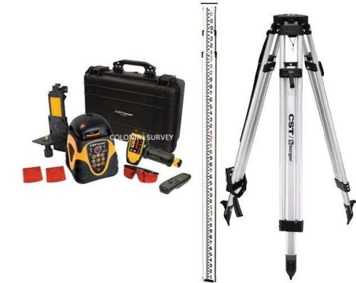 Cst/berger 57-alhv-pkg dual slope rotary laser level with tripod &amp; grade for sale