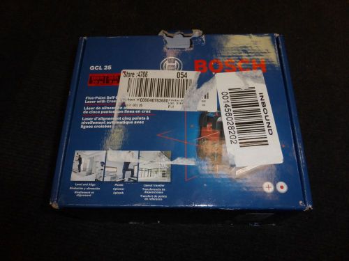 Bosch GCL25 Self Leveling 5-Point Alignment Laser with Cross-Line AU1091