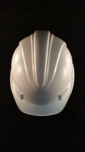 Lot of 6 kimberly clark jackson safety white plastic hard hat q30 for sale