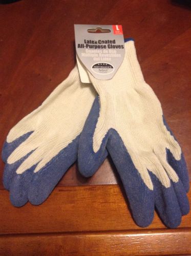 Performance Select Latex Coated All Purpose Gloves size Large