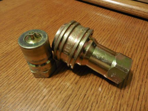 DYNA QUIP DH12 HYDRAULIC DISCONNECT 3/4&#034; NPT  NEW- BOTH MALE AND FEMALE