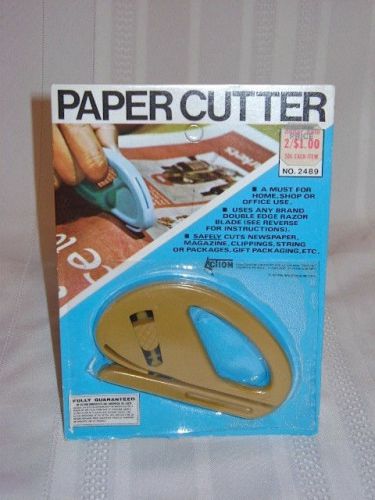 Vintage 1974 Action Paper Coupon Cutter Trimmer New in Package