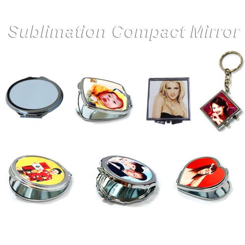 14pcs sublimation compact mirror for heat press sublimation gift blank for sale