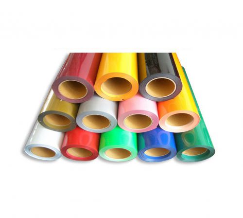5yards 20”x3&#039; Heat Transfer PU Vinyl With Sticky Back 8colors T-shirt Printing