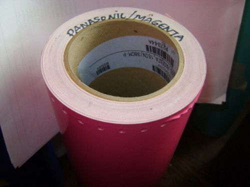 Vinyl Material Gerber 15x50 Partial Roll for Stickers Panasonic Magenta/Pink