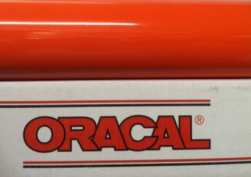 1 Roll **RED-ORANGE** ORACLE 651 Vinyl 12&#034; x 10 FT Cricut-Silhouette Craft Sign