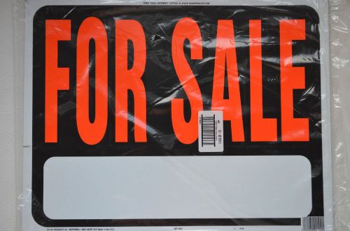 Hy Ko SP 100 Plastic For Sale Sign 15in x 19in Pack of 3 signs