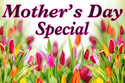 Mothers Day Special Sign Vinyl Banner /grommets 30&#034;x72&#034; made USA rv6