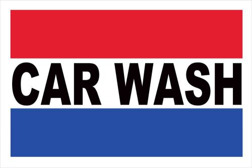 Car wash advertising vinyl banner /grommets 2ft x 3ft made in usa rw&amp;b  rv23 for sale