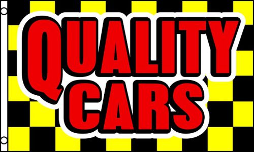 QUALITY CARS Business Message 3x5 Polyester Flag