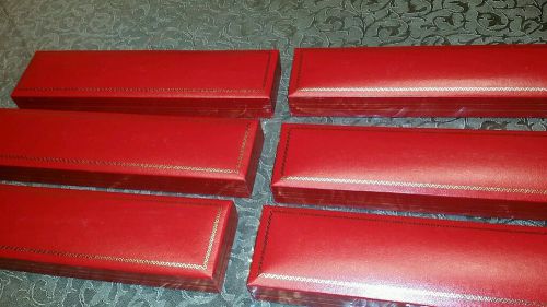 6 red/gold Gift boxes great box for bracelet or watch with protective outer box