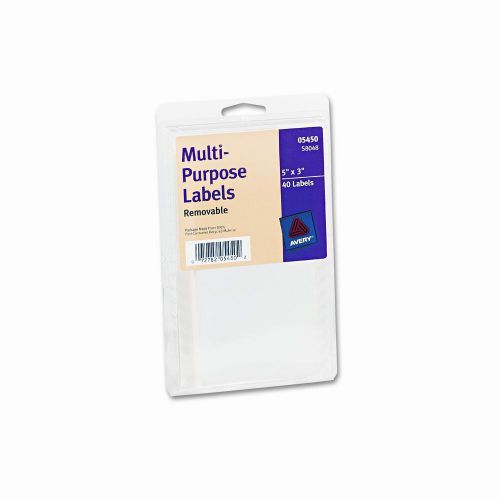 Avery Consumer Products Print or Write Removable Multi-Use Labels, 40/Pack