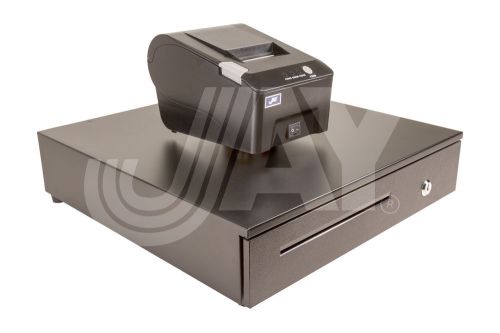 58mm USB Therm POS Receipt Printer 100mm 12V+Cash Dr 5B5C 16 1/4 ”x16 1/4 ” 12V-J4010