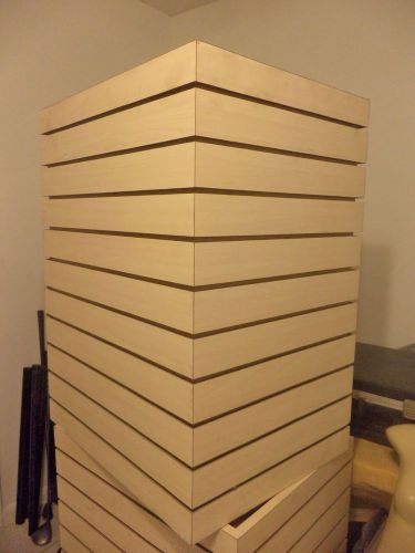 2 SLAT WALL CUBES WITH HARDWARE PACKAGE INCLUDED