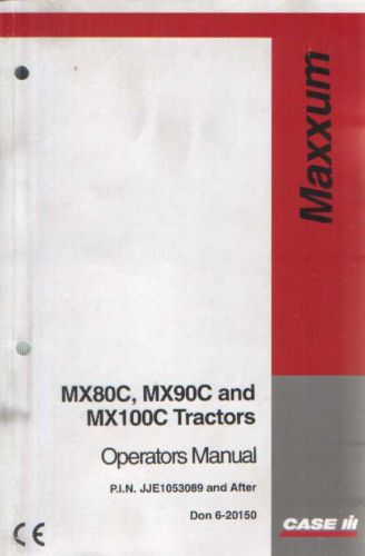 CAse IH Trattore Maxxum MX80C MX90C MX100C Ops Manuale