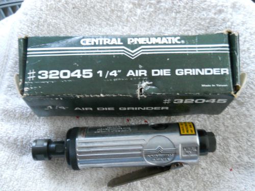Central Pneumatic 1/4&#034; Die Grinder Air Tool model #32045