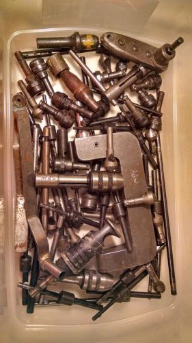 LOT OF AVIATION AIRCRAFT DRILL BITS ATTACHMENTS COUNTERSINKS PANCAKE TOOLS