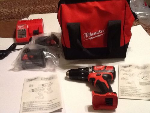 Milwaukee M18 18V Li-Ion XC 1/2&#034; Hammer Drill Driver Kit w/ Bag 2607-22 NEW