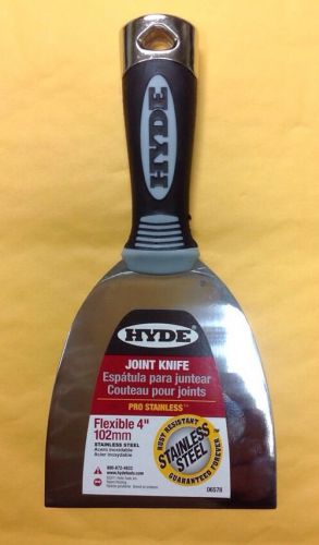 Hyde 06578 Flexible 4&#034; Drywall Joint Knife Maxxgrip Pro Stainless Series