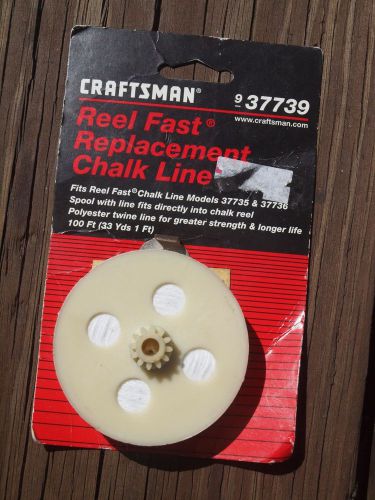Craftsman 937739 Reel Fast Replacement Chalk Line 100 ft