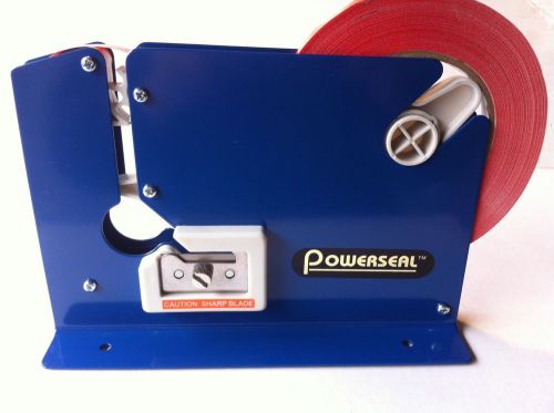 3/8&#034; tape dispenser bag sealer w/built-in cutter for poly bags(Powerseal)