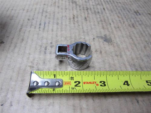 BONNEY TOOL US MADE 3/8&#034; DR 3/4&#034; DEEP CROWFOOT FLARE NUT WRENCH MECHANIC TOOL