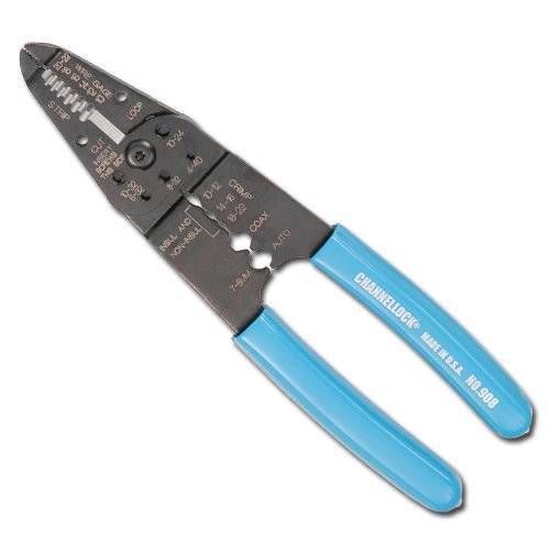 CHANNELLOCK 908 8&#034; WIRING and CRIMPING TOOL - MADE IN USA