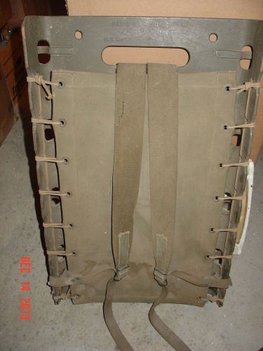VINTAGE 1944 WWII ARMY AIR BORNE BACKPACK W/SUSPENSION (JUNE 22, 1944)