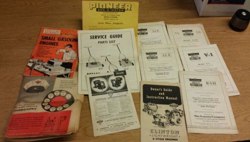 LAUSON,CLINTON,&amp; PIONEER  Manuals &amp;Parts List.(clinton service directory)vintage