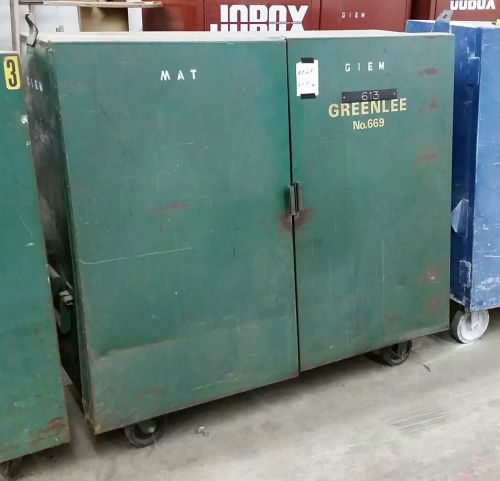 Greenlee 669 Gang Box w/ Casters - Four Available!  All In Good Condition!