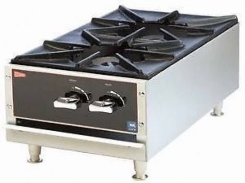Cecilware AG120 Commercial Gas Short Order Stove 2 Burner  HEAVY DUTY