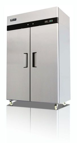 Migali c-2r reach in refrigerator - double solid doors, free shipping for sale