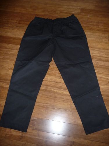 CHEF&#039;S PANTS &#034;UNIFORMS TO YOU&#034; SIZE LARGE BLACK