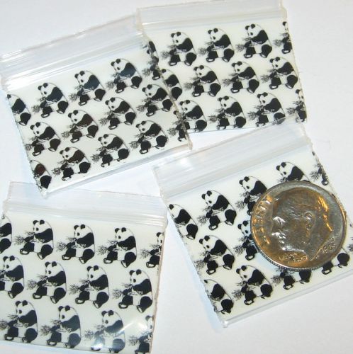 200 Pandas Baggies 12510 1.25 x 1 inch smini ziplock bags