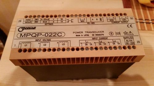 Power transducer 3 phase I + U / 4-20ma ARCUS MPQP-022C