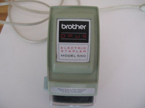 Vintage brother opus electric stapler (model 550) for sale