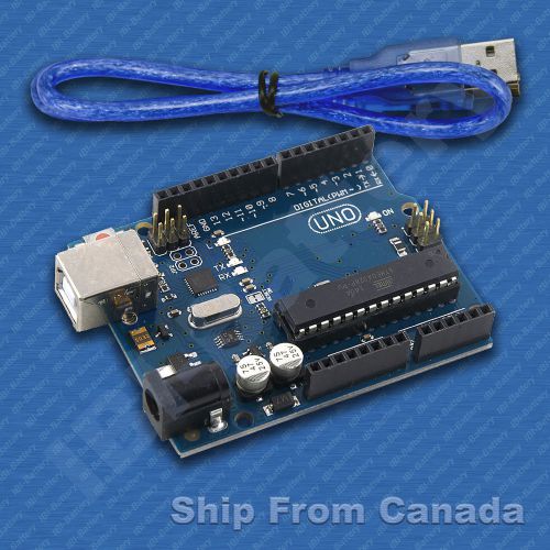 UNO R3 compatible - ATMEGA328 w/USB Cable for Arduino - SHIP From Canada