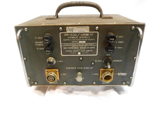 STODDART PP-530/ URM-17 AIRCRAFT POWER SUPPLY for US NAVY DEPARTMENT