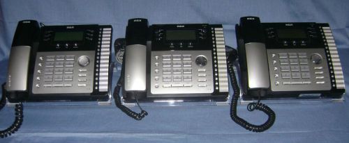 LOT of 3 RCA Visys 25423RE1 (2)25424RE1 4 Line Corded Expandable Phone System