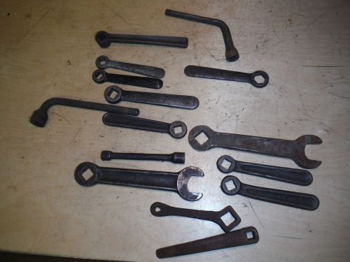 PILE OF WILLIAMS ARMSTRONG TOOL POST INDUSTRIAL WRENCHES SQUARE BOLT NUT