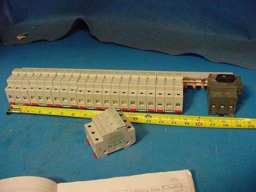 8 littlefuse lpscch fuse holders &amp; 3ph57p18mm feed rail &amp; abb ot63f3 disconect for sale