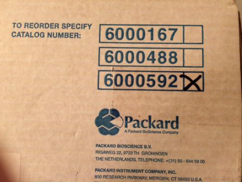 Packard 6000592 Miniature Vials, 6mL Pony Vials, Tray Packed, Case of 1000