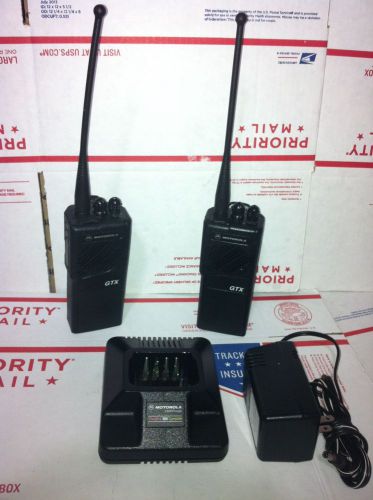 2 police fire motorola gtx 800 1 800mhz 10ch. trunking radio ems security taxi for sale