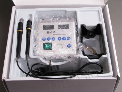 Electric waxer carving knife machine double pen and 6 wax tip/pot for dental lab for sale