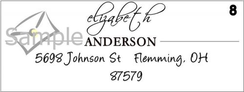 Casual and Stylish Return Address Labels