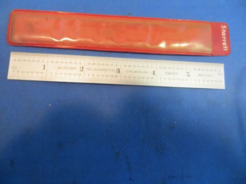 Vintage the l.s. starrett co. 604re 6 inch steel ruler for sale